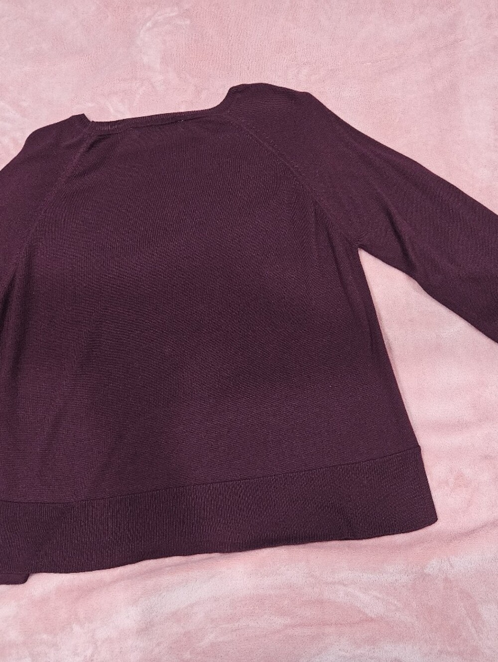 Zara Deep Plum Crewneck Sweater - Picture 2 of 6